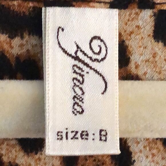 Leopard Bathing suit cover up with pom-poms. - Picture 2 of 4